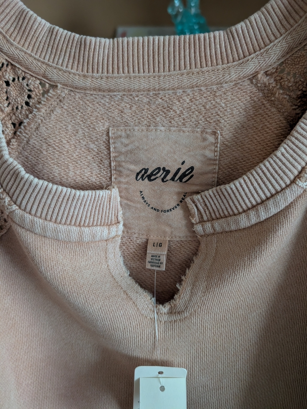 Aerie Hey Crochet Sweatshirt - Picture 3 of 3